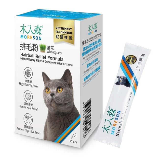 木入森 貓咪排毛粉《任選風味》15包｜貓換毛季必備
