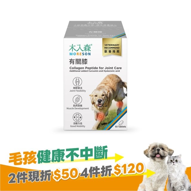 木入森 犬寶有關膝 60顆｜狗狗關節保健食品