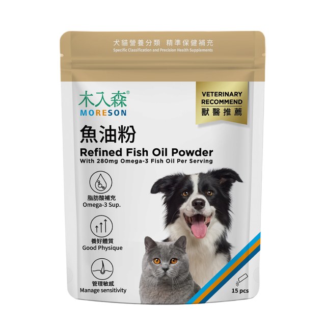 木入森 寵物魚油粉 15包｜犬貓魚油