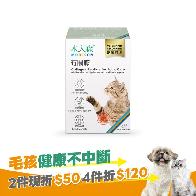 木入森 貓咪有關膝 30顆｜貓咪關節保健食品