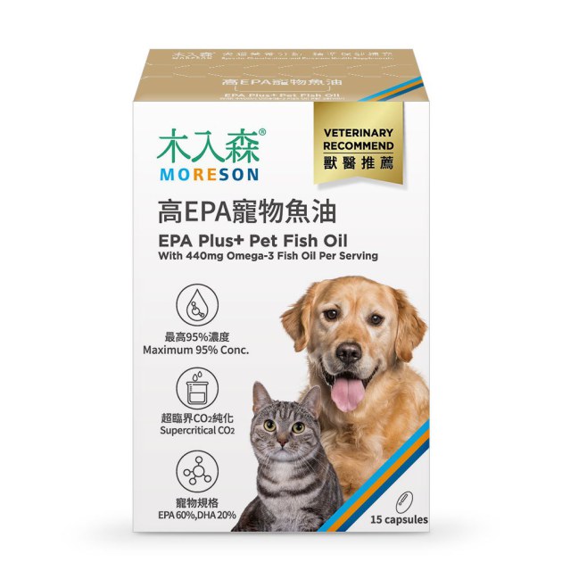 木入森 高EPA寵物魚油 15顆｜貓狗魚油推薦