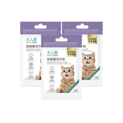 木入森 貓咪固齒麗潔牙錠 x 3｜貓咪潔牙mini錠