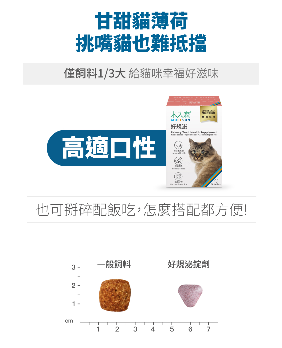 木入森 貓咪好規泌｜貓咪泌尿道保健食品｜粉紅貓薄荷錠