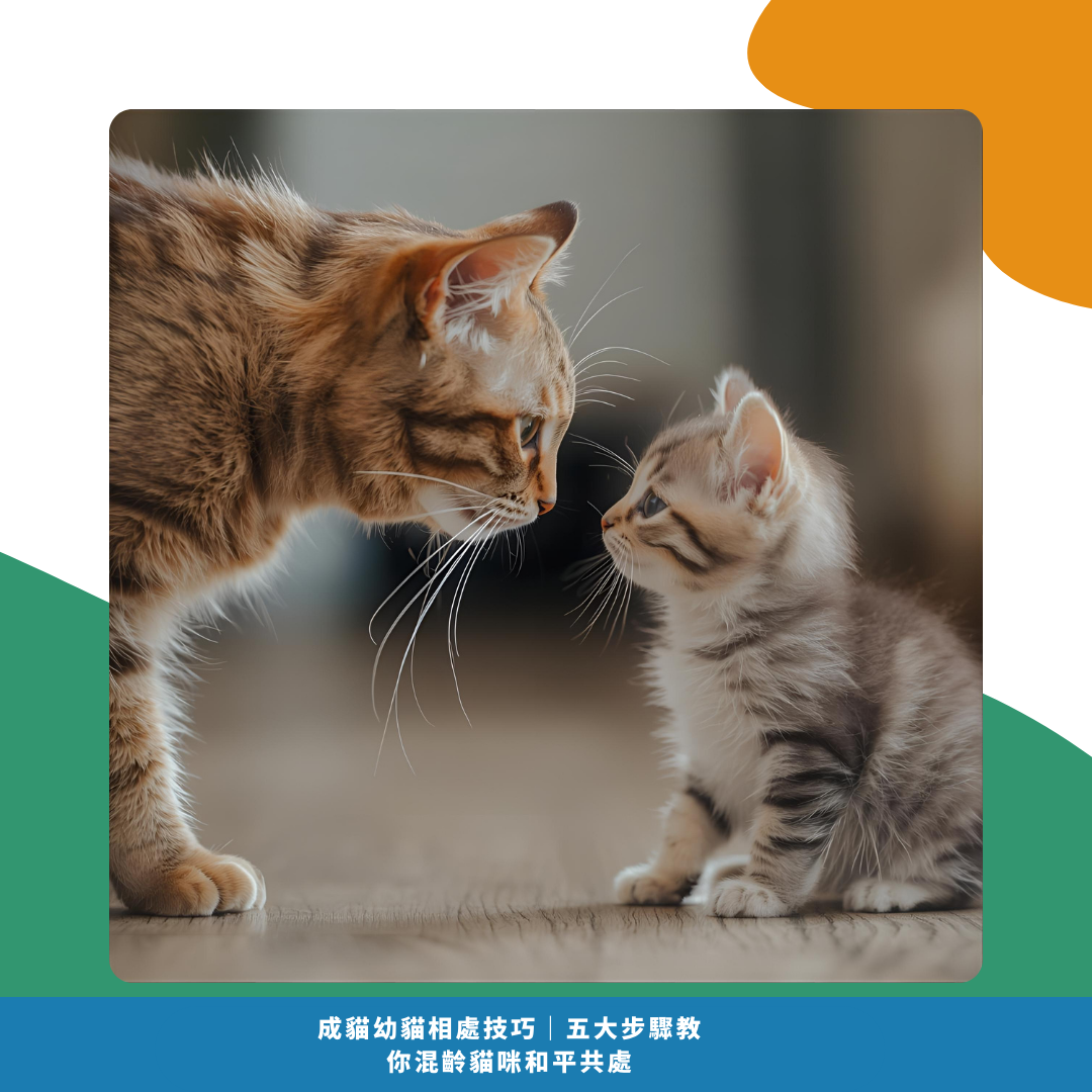 成貓幼貓相處的 5 個黃金步驟 成貓幼貓相處的 5 個黃金步驟